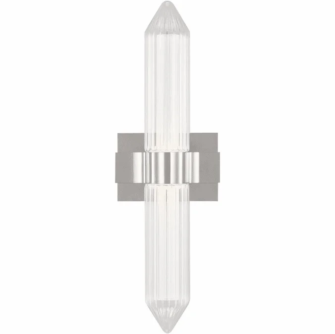 Visual Comfort Modern 700BCLGSN23N-LED927 Langston Contemporary Polished Nickel LED Vanity Light Fixture