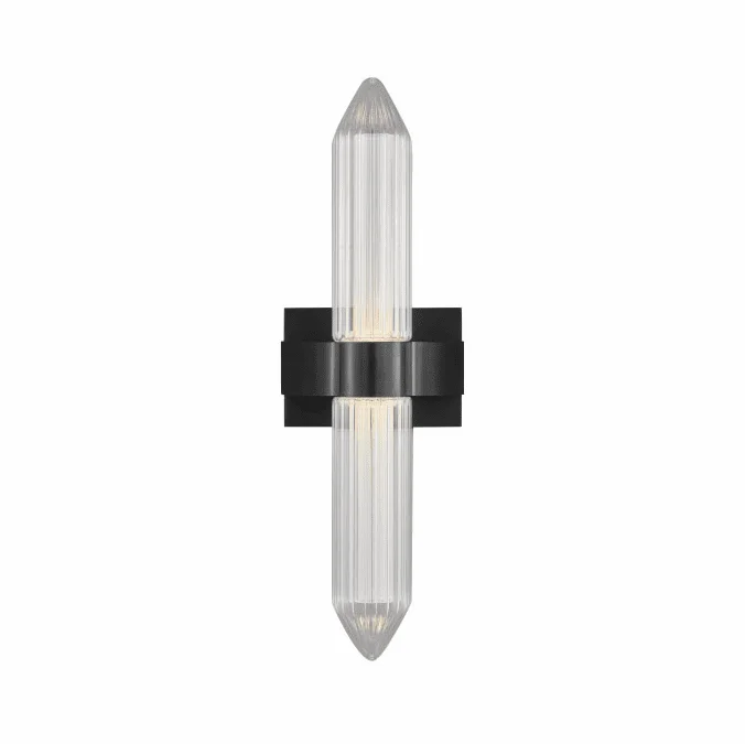 Visual Comfort Modern 700BCLGSN23PZ-LED927 Langston Modern Plated Dark Bronze LED Bath Wall Sconce