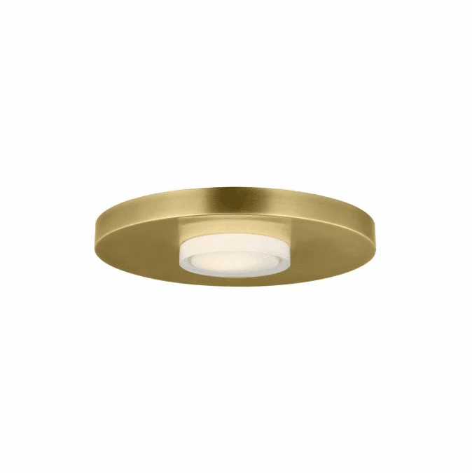 Visual Comfort Modern 700FMCST17NB-LED927 Castor Modern Natural Brass LED Flush Mount Lighting
