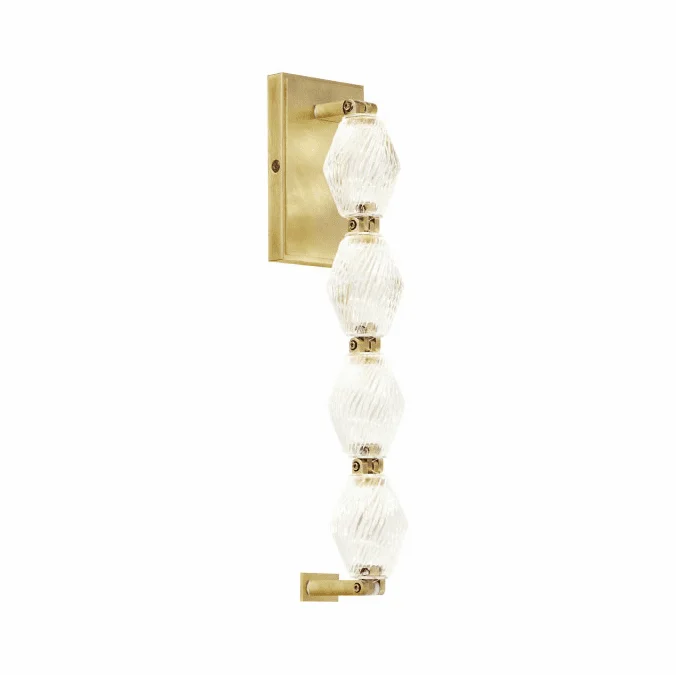 Visual Comfort Modern 700WSCLR15NB-LED Collier Modern Natural Brass LED 15″ Wall Sconce Lighting
