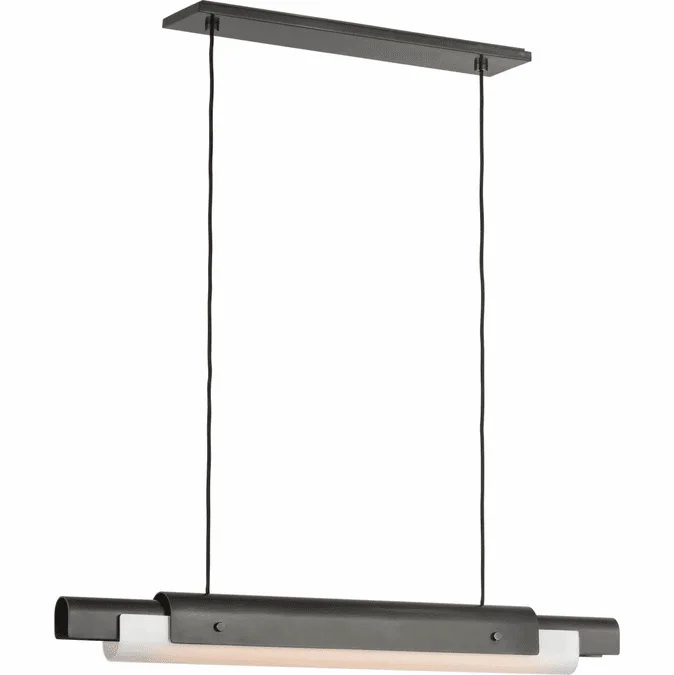 Visual Comfort Modern AKLS675WDBZOP Ambrose Modern Bronze LED Island Lighting