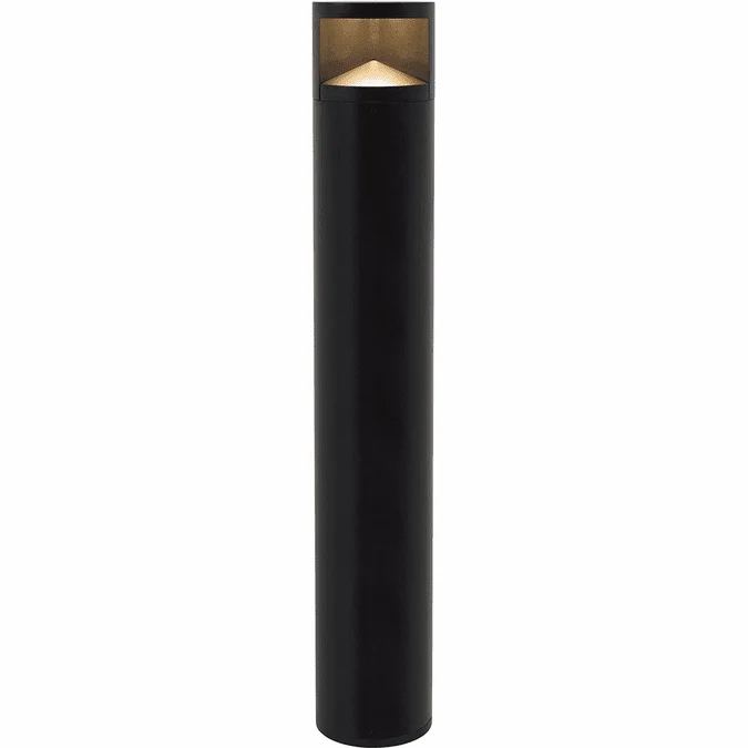 Visual Comfort Modern ARKAY-ONE-BOLLARD-BLACK Arkay Modern Black LED Exterior Post Lighting Bollard