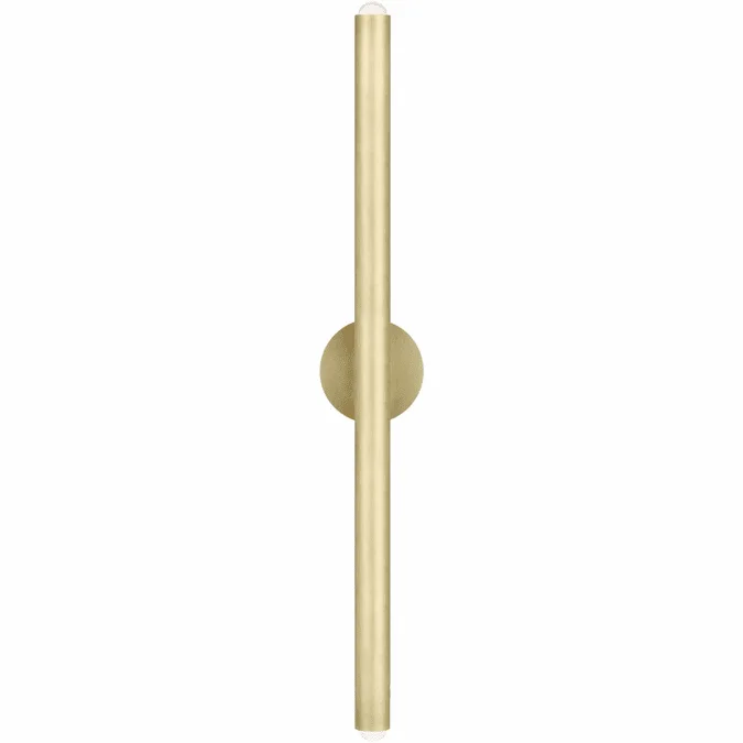 Visual Comfort Modern KWWS10827NB Ebell Modern Natural Brass LED 31″ Lamp Sconce