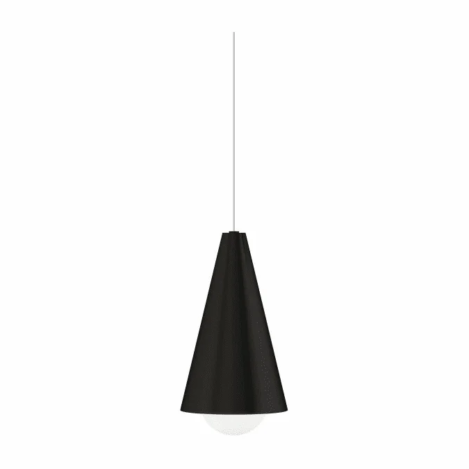 Visual Comfort Modern MINI-JONI-PENDANT-1 Joni Modern Nightshade Black LED Mini Pendant Lighting Fixture