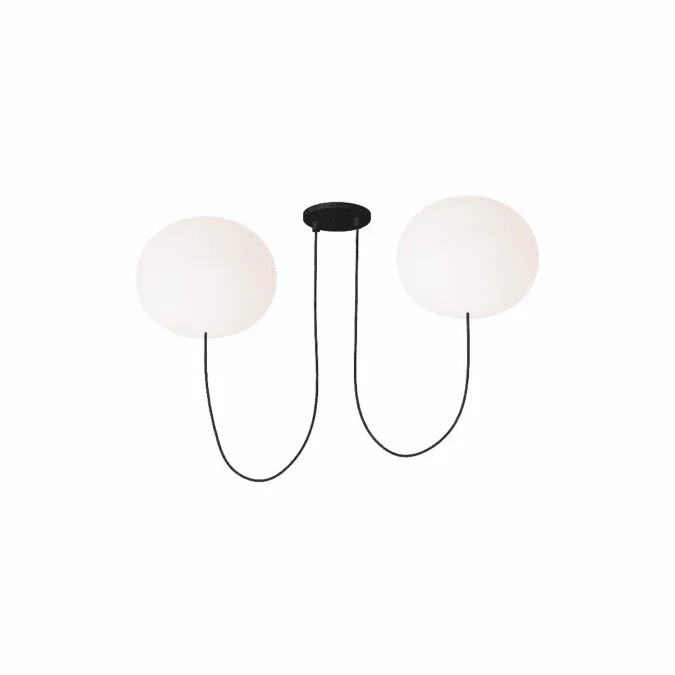 Visual Comfort Modern PBCH36627OPB Helium Modern Matte Black LED Chandelier Lighting