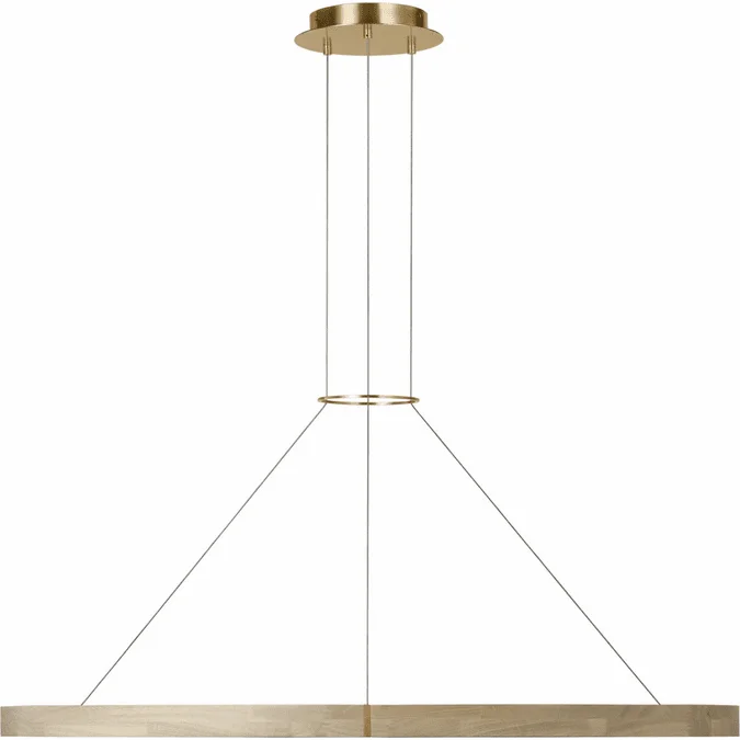 Visual Comfort Modern SLCH66227HABWWO Ashok Contemporary Hand Rubbed Antique Brass LED Ceiling Chandelier