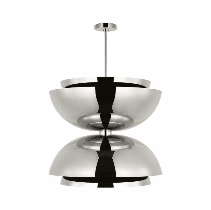 Visual Comfort Modern SLPD32027N Shanti Modern Polished Nickel LED Drop Lighting