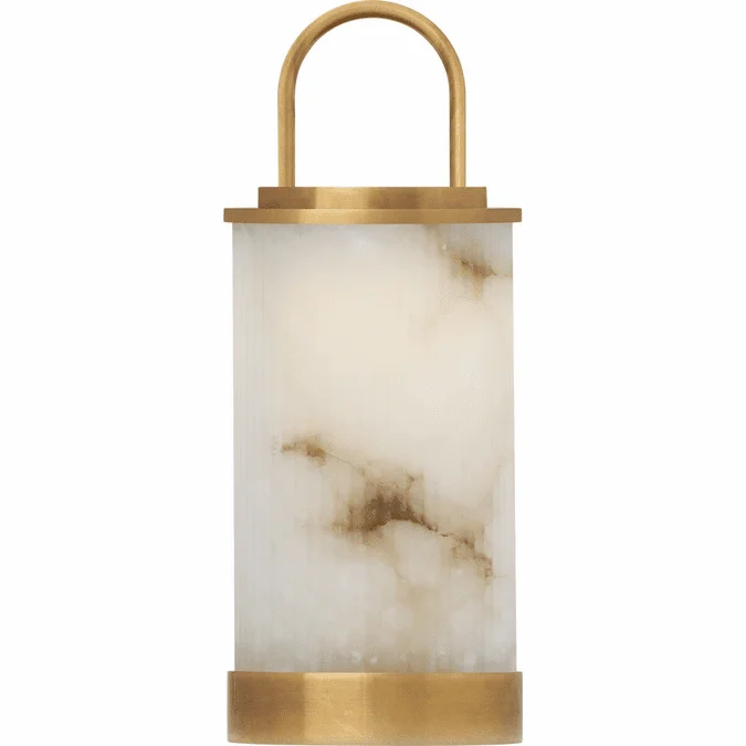 Visual Comfort Modern SLTB52927ALBHAB Tawa Contemporary Hand Rubbed Antique Brass LED Accent Table Lamp Lighting