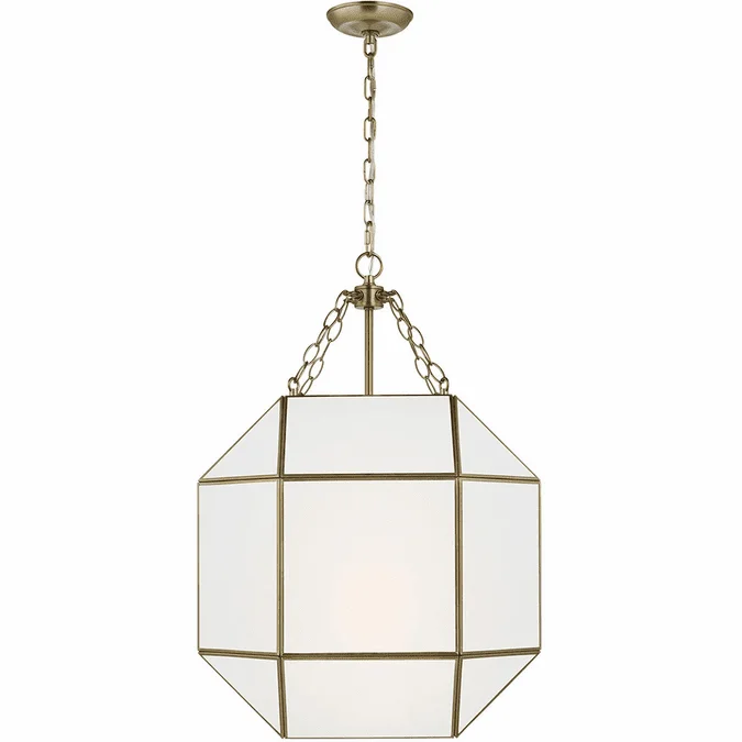 Visual Comfort Studio 5279453EN-848 Morrison Contemporary Satin Brass LED 18.5″ Pendant Lighting