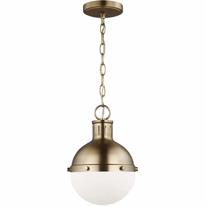 Visual Comfort Studio 6177101-848 Hanks Contemporary Satin Brass Mini Drop Lighting Fixture