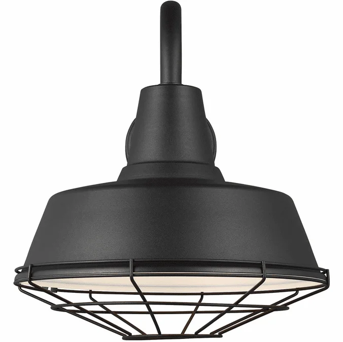Visual Comfort Studio 97374-12 Barn Light Contemporary Black 14″ Wall Lighting Fixture