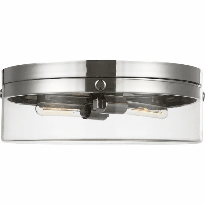 Visual Comfort Studio CF1032PN Garrett Contemporary Polished Nickel 18″ Flush Lighting