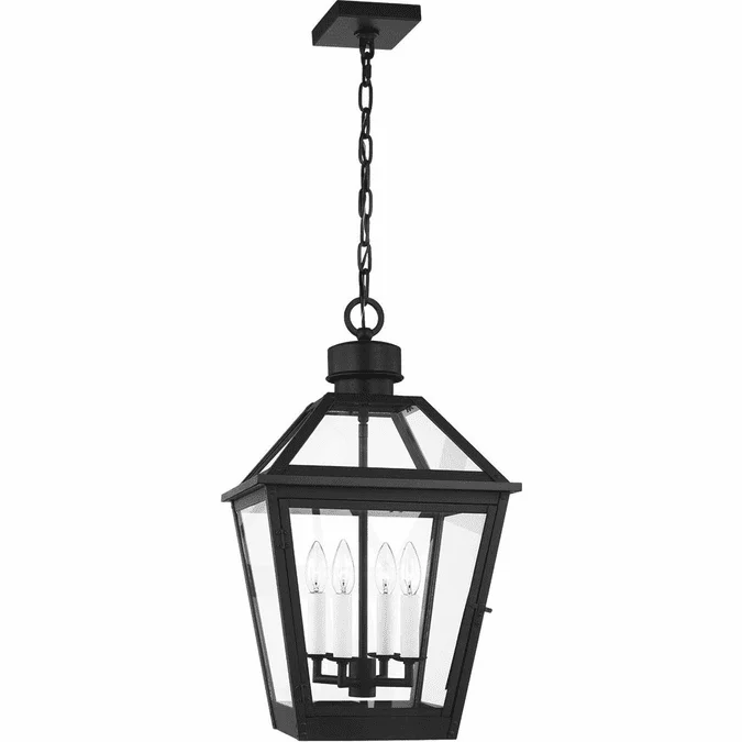 Visual Comfort Studio CO1424TXB Hyannis Traditional Textured Black Outdoor Drop Lighting