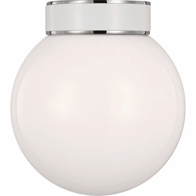 Visual Comfort Studio KSF1051PNGW Monroe Modern Polished Nickel Flush Mount Lighting