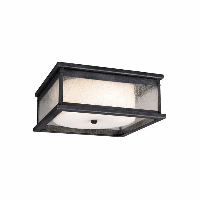 Visual Comfort Studio OL11113DWZ Pediment Contemporary Dark Weathered Zinc Outdoor Ceiling Light