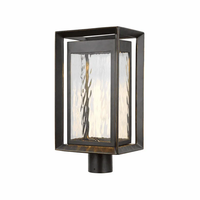 Visual Comfort Studio OL13707ANBZ-L1 Urbandale Modern Antique Bronze Exterior Post Light Fixture