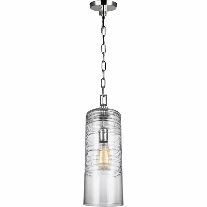 Visual Comfort Studio P1446CH Elmore Modern Chrome Mini Pendant Hanging Light
