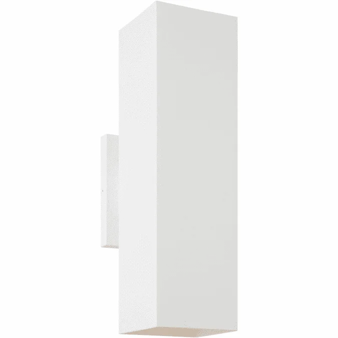 Visual Comfort Studio SLO1132OTW Pohl Modern Textured White Large Outdoor Wall Sconce Lighting