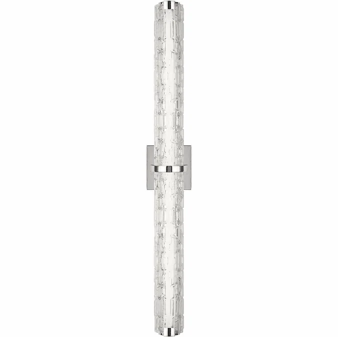 Visual Comfort Studio WB1879CH-L1 Cutler Contemporary Chrome LED 36″ Vanity Lighting Fixture