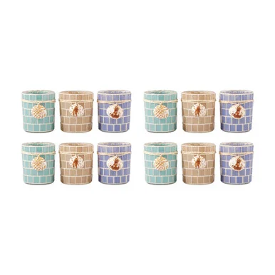 Votives (4 Sets Of 3) in Champagne (45|394423/S4)