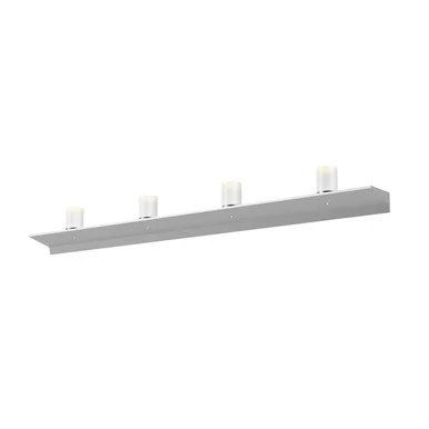 Votives LED Bath Bar in Bright Satin Aluminum (69|2853.16-SW)