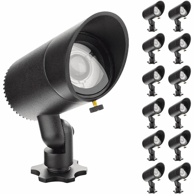 WAC Lighting 5411-BK-12 InterBeam Contemporary Black LED Exterior Accent Lighting (pack of 12)