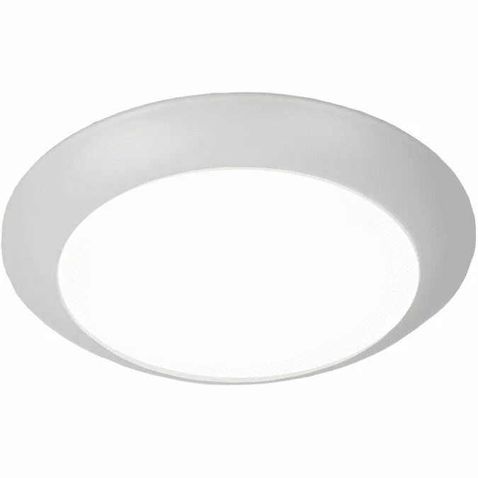 WAC Lighting FM-306-WT Disc Contemporary White LED 7.4″ Overhead Lighting