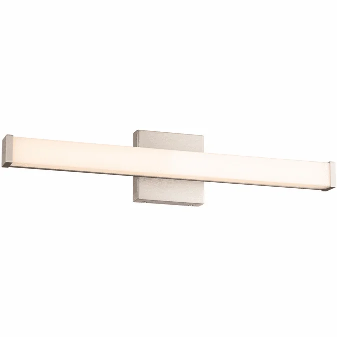 WAC Lighting WS-240824-CS-BN Slim Contemporary Brushed Nickel LED 24″ Bath Light Fixture