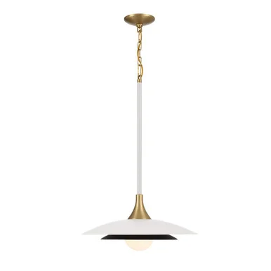 Welsh LED Pendant in White (40|46441-010)