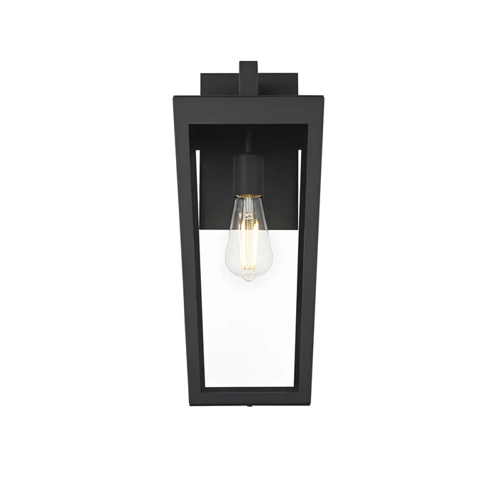 william 8 inch outdoor wall sconce in black