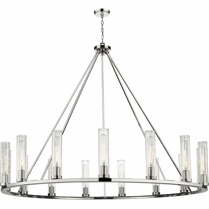 Z-Lite 3031-15PN Beau Contemporary Polished Nickel 60″ Lighting Chandelier