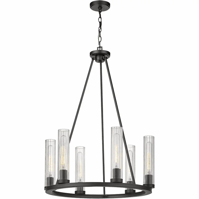 Z-Lite 3031-6BRZ Beau Modern Bronze 26″ Chandelier Lighting