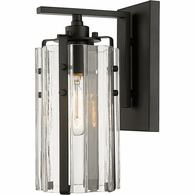 Z-Lite 3036-1S-MB Alverton Contemporary Matte Black Wall Lighting