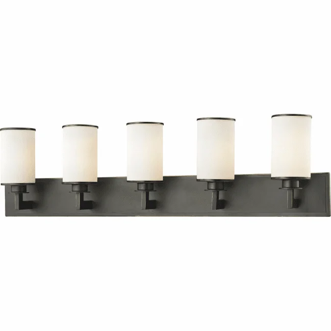 Z-Lite 413-5V Savannah Olde Bronze 10.125″ Tall 5-Light Bath Lighting