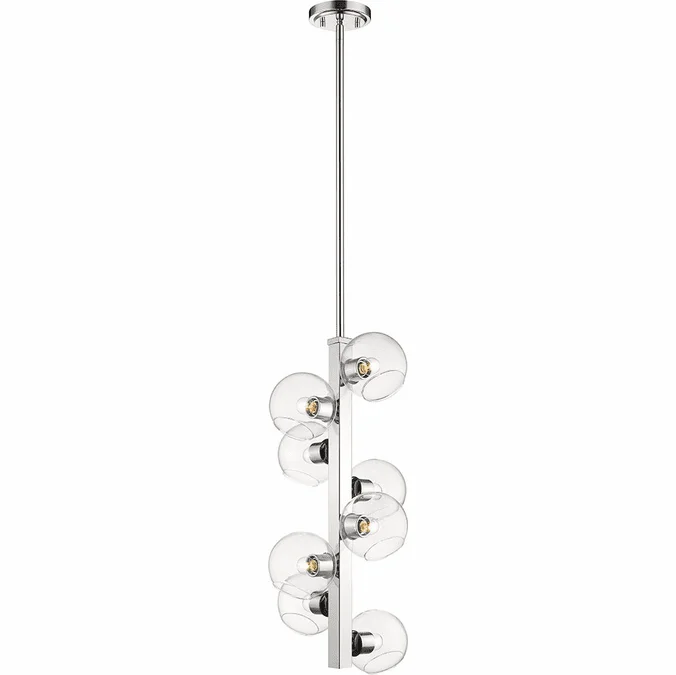 Z-Lite 455-8CH Marquee Contemporary Chrome Ceiling Light Pendant