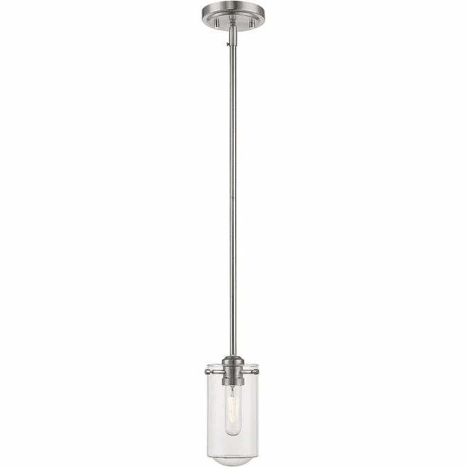 Z-Lite 471MP-BN Delaney Contemporary Brushed Nickel Mini Pendant Lighting Fixture