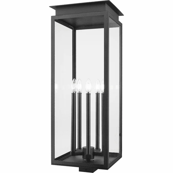 Z-Lite 5018PHXLS-BK Nova Black Exterior Post Lamp