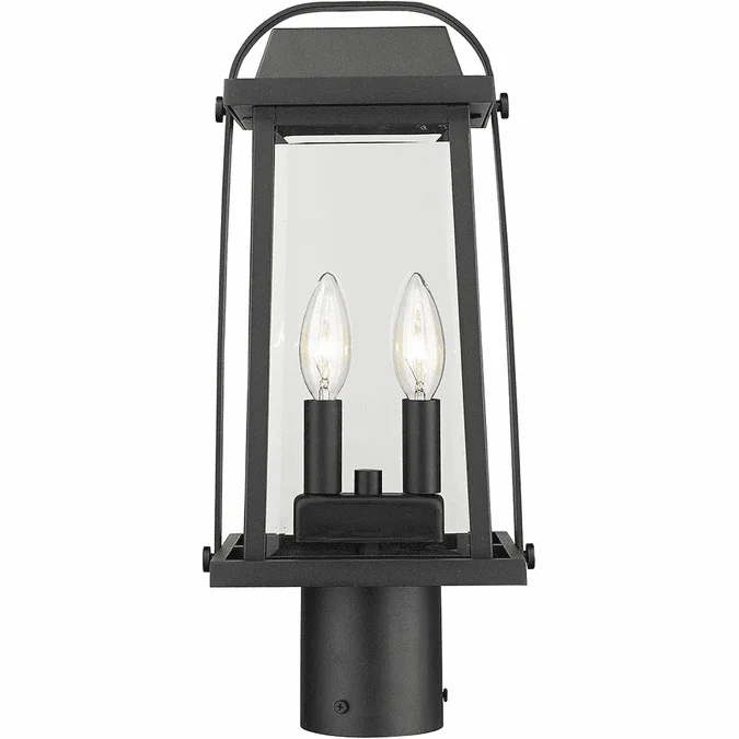 Z-Lite 574PHMR-BK Millworks Black Exterior Post Mount