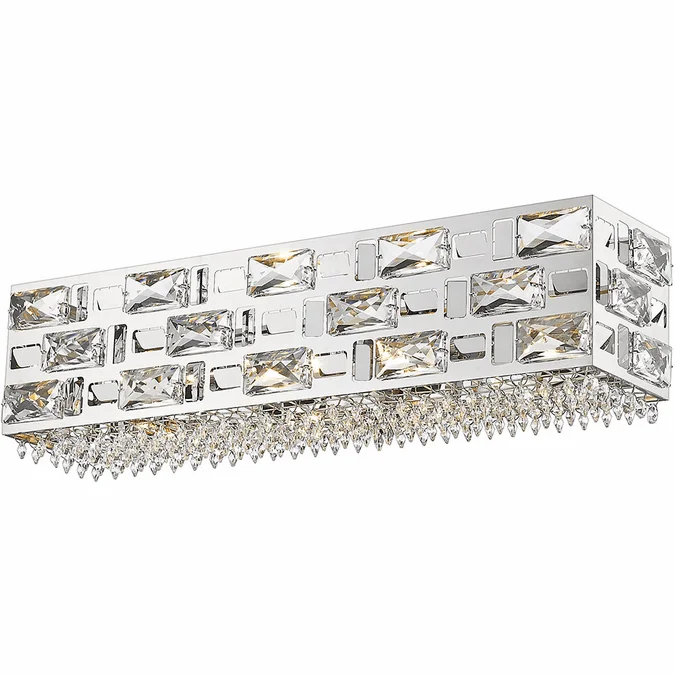 Z-Lite 912-4V-CH Aludra Chrome Halogen 4-Light Bath Sconce