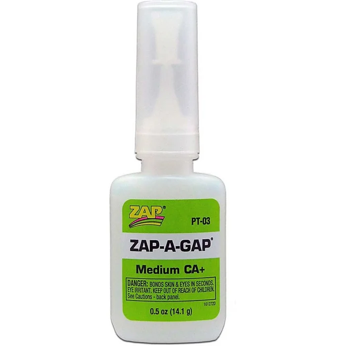 Zap-A-Gap Medium CA+ Glue, 1/2 oz