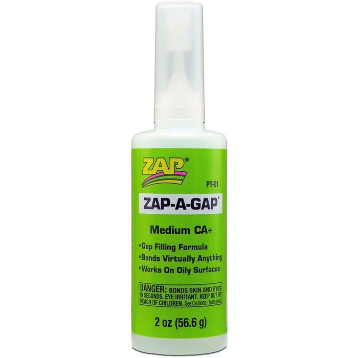 Zap-A-Gap Medium CA+ Glue, 2 oz