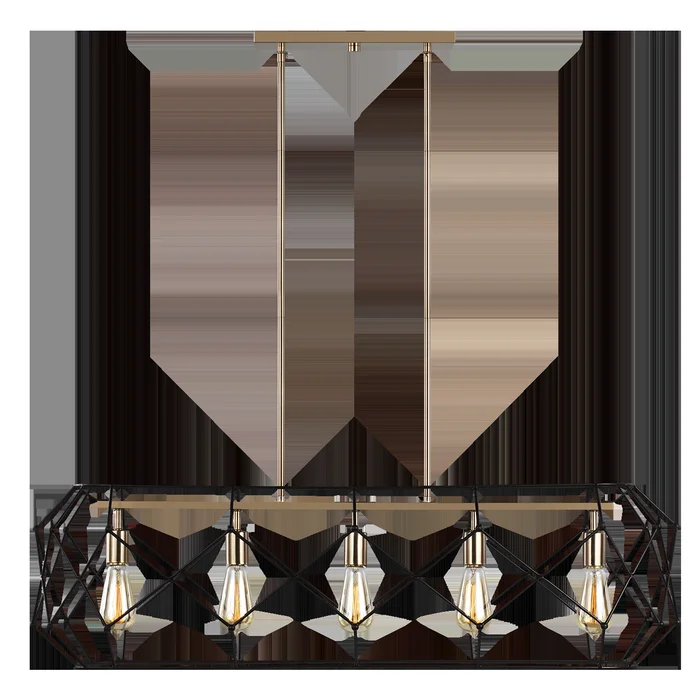 Zarra Five Light Linear Lantern