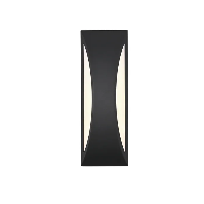 zayn 5 inch outdoor wall sconce in black
