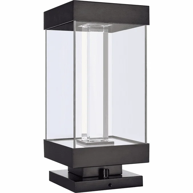 Zeev Lighting EBP11110/LED-12S/MBK Claro Contemporary Matte Black LED Pier Mount