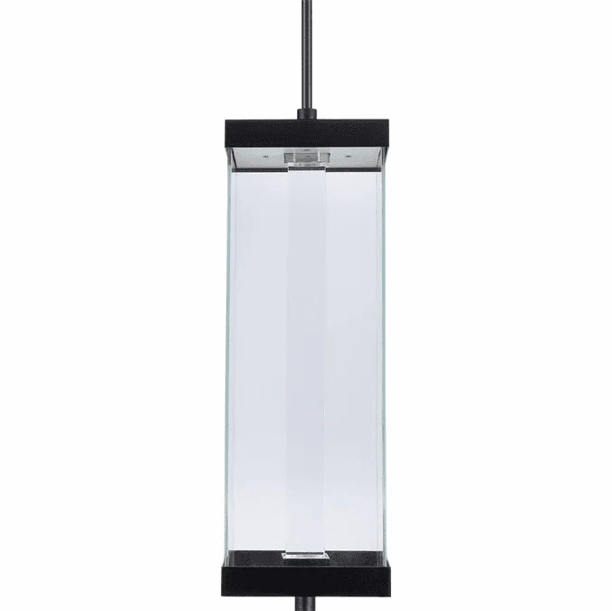 Zeev Lighting EP11107/LED-24S/MBK Claro Modern Matte Black LED Outdoor Pendant Lamp