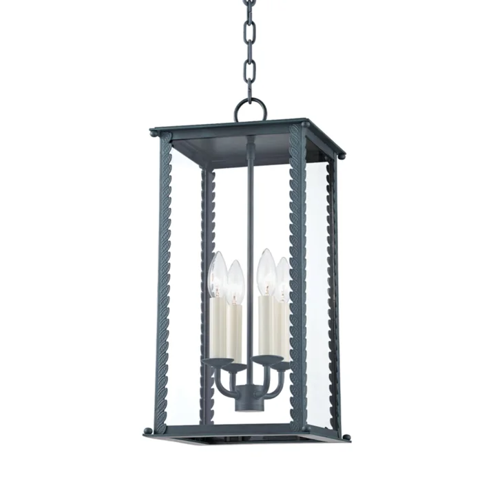 Zuma Lantern 4-Light Outdoor LED in Verdigris 10L x 10W x 21.25H